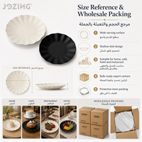 Assiette à dessert en céramique style américain festonnée de 7 pouces, durable et écologique, pour café, restaurant, hôtel - Vente en gros