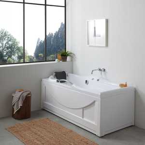 อ่างอาบน้ำวนรูปสี่เหลี่ยมสำหรับมุมห้อง ยี่ห้อ DORIS สำหรับคนถนัดซ้าย - Product Image 1