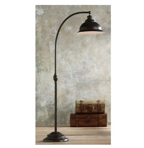 Lampadaire Parapluie Design Noir Métal Bouteille Base Élégant Salon Décoration de La Maison Lumière Élégante - Product Image 4