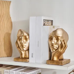 Support et porte-livres en métal moderne finition or, artisanat fait main, décoration de luxe écologique pour la maison haut de gamme, exportation Zahid - Product Image 3