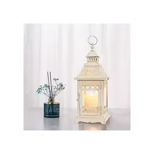 Linternas Amazons Linternas de velas decorativas de metal en dos tamaños para iluminación del hogar y jardín, hechas a mano y directas de fábrica. - Product Image 3