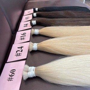 <b>TOP</b> PRODUCT! Hot Natural Straight Bulk Human Hair Extensions Raw Vietnamese Hair Manufacturer Vietnamese Ready to Ship - Product Image 5