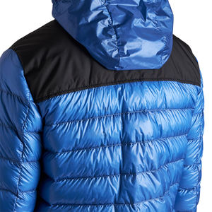 Men's Quilted Padded Hooded Jacket for Winter High Neck Zipper with Elasticated Cuffs and Removable Hoodie <b>Bubble</b> <b>Coat</b> - Product Image 4