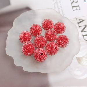 Kovict Cuentas de Azúcar Acrílicas con Diamantes de Imitación Gradiente, Cuentas Gruesas Redondas para Fabricación de Bolígrafos - Product Image 5