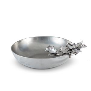 Elegante cuenco de aluminio para servir con patrón de hojas en relieve, Ideal para comedor, centro de mesa, decoración del hogar y propósito de regalo - Product Image 4