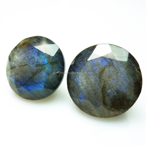 อัญมณีเจียระไนแบบลาบราดอไรต์จากมาดากัสการ์ตัดเหลี่ยมเพชรพลอยทรงกลม - Product Image 6