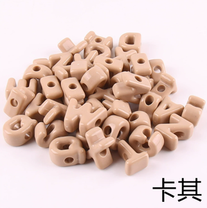 170 Piezas de Cuentas de Plástico Gruesas para Cadena de Teléfono Móvil, Acrílicas, con Recubrimiento UV, Iridiscentes, con Orificio Grande de 20 mm, Cuentas con Letras del Alfabeto - Product Image 5