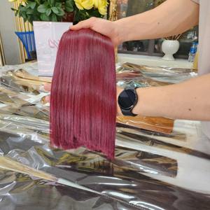 Venta Off Remy Virgin Hair Straight/ Bone Straight Machine Weft Cabello humano de Vietnam Colores de tono oscuro Extensiones de cabello - Product Image 2