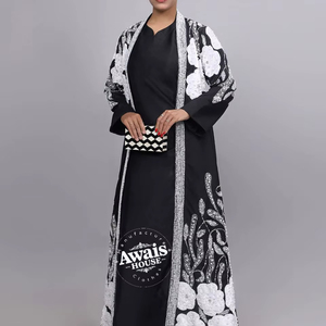 Wholesale <b>Plus</b> <b>Size</b> Lightweight Ramadan Dubai <b>Kaftan</b> Turkish Modest Elegant Cardigan Open Abaya <b>Dress</b> ABAYAS 2025 - Product Image 5