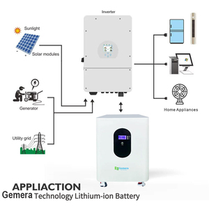 Batería de Almacenamiento de Energía Doméstica <span class=keywords><strong>GEMERA</strong></span> 48V/51.2V 300Ah 15kWh LiFePO4, Protección IP54, Compatible con Red Eléctrica/Híbrida, 8000 Ciclos - Product Image 5