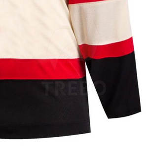 Maillot de hockey sur glace 100% polyester respirant à séchage rapide, couleur unie, pour adulte, entraînement sportif, maillot d'équipe - Product Image 6