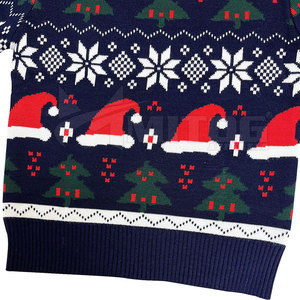 Best Selling Men's Christmas Sweatshirts Slim Fit Comfortable Pullover with Solid Pattern Plain Dyed for Winter Lined Design - Product Image 6