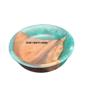 ชามไม้อะคาเซียสำหรับสลัดผักผลไม้ชามใส่แป้งทำจากไม้ซุปชามสำหรับสลัดผักผลไม้ปรับแต่งได้หลายขนาด - Product Image 1