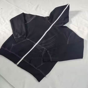 Nouveau modèle de sweat à capuche zippé visage intégral fabriqué au Pakistan Street Wear sweat à capuche zippé visage intégral pour hommes en vente en ligne - Product Image 5