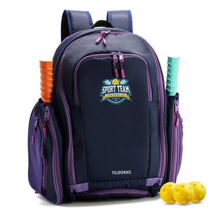 Sac de raquette de pickleball de haute qualité avec logo personnalisé, grande capacité, en nylon et polyester, cadre externe, poche pour chaussures, imperméable - Product Image 2