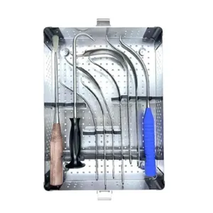 ชุดเครื่องมือผ่าตัดข้อสะโพกแบบมืออาชีพ 9 ชิ้น สำหรับการผ่าตัดกระดูก - Product Image 1
