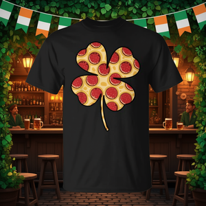 T-shirt Shamrock Pizza pour la Saint-Patrick, pour les amateurs de cuisine irlandaise, produit promotionnel - Product Image 3