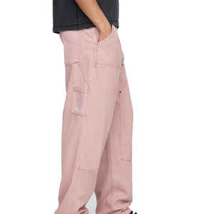 Jeans pour hommes, pantalon droit haut et régulier en denim Streetstyle 2025, vente en gros de pantalons décontractés en coton OEM de haute qualité - Product Image 3