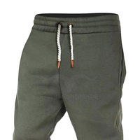 Pantalon Baggy Droit en Coton à Taille Haute Élastique pour Hommes, Personnalisable avec Logo, Faible MOQ, Dernière Collection