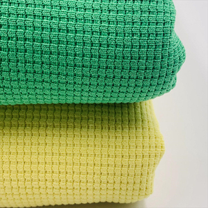 2024 <b>Hot</b> Selling Wholesale Waffle Rib Knitted 100% Cotton Sweater Fabric for Garment Clothes Knitted Fabric - Product Image 2