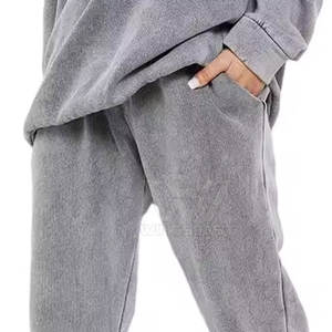 Pantalones lavados ácidos de calidad superior hechos en Pakistán para mujer, pantalones lavados con ácido para mujer más vendidos - Product Image 6