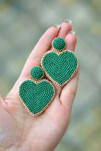 Pendiente bordado con cuentas de flores colgantes de moda con declaración hecha a mano y toque de joyería de moda elegante de la India - Product Image 5
