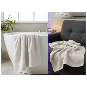 Vente exclusive de serviettes de bain et de visage en coton 100% sans torsion de la plus haute qualité, avec étiquetage privé, pour les acheteurs en gros mondiaux - Product Image 1