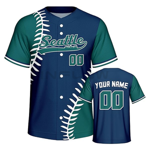 Vente en gros Maillots de baseball vierges Vente en gros Maillots de baseball de sport pour hommes Chemises de softball Maillot de baseball personnalisé - Product Image 3