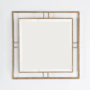 Espejo de inodoro con marco metálico cuadrado moderno para hoteles y baños montado en la pared con esquinas redondeadas para baños - Product Image 6