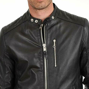 Veste en cuir pour hommes de bonne qualité étiquette personnalisée nouveau arrivé meilleur prix qualité durable prix bas nouveau style - Product Image 5