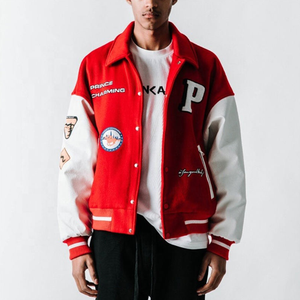 Blouson Bomber Unisexe Hiver Personnalisé Haute Qualité Style Universitaire Tissu Toile Logo Avant Coupe-Vent 100% Coton Doublure Coton - Product Image 1