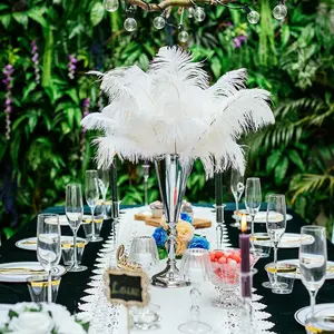 Florero de Aluminio Pulido de Lujo, Elegante Centro de Mesa para Comedor, Vestíbulo de Hotel y Decoración de Eventos - Product Image 2