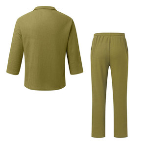 OEM Ensembles de chemise de haute qualité avec demi fermeture à glissière et col design pour hommes vente en gros Ensembles de chemise respirante pour hommes nouvel arrivage dans la rue principale - Product Image 6