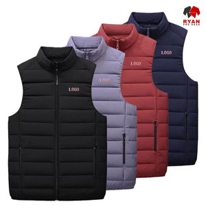Gilet matelassé respirant imperméable anti-boulochage personnalisé Ryan Pro Gear pour hommes avec logo frontal, service OEM - Product Image 1