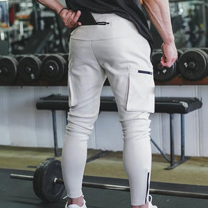 Pantalones de chándal deportivos ligeros informales transpirables oscuros con múltiples bolsillos para hombre de alta calidad OEM pantalones Cargo de nuevo diseño personalizados - Product Image 5