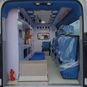 Véhicule d'ambulance mobile diesel d'occasion pour clinique médicale et soins intensifs hospitaliers, camion de transport mobile pour clinique hospitalière - Product Image 3