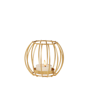 Portavelas de Latón Dorado Artesanal para Decoración de Diwali, Portavelas Hecho a Mano con Diseño de Alambre - Product Image 4