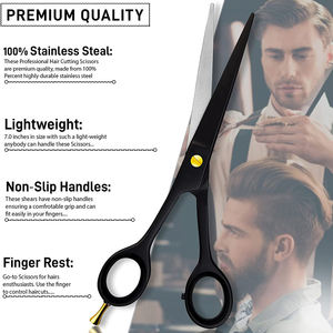 Coupe de cheveux sur mesure couleur noire avec étui vente en gros de ciseaux de salon maison et professionnels - Product Image 6
