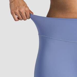 Leggings de yoga (3XL) à bordure ruban lavande, coupe ajustée, effet push-up, en Spandex et Nylon extensibles, motif Tie-Dye avec strass, pour la gym - Product Image 5