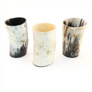 Copas de Cuerno Vikingas Medievales Reales, Estilo Animal Pulido, Hechas a Mano con Cuerno Natural Genuino, Regalo Original de Navidad - Product Image 3
