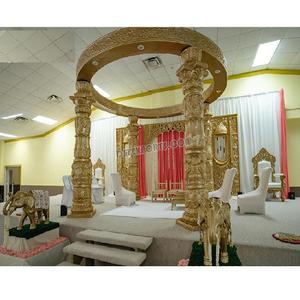 Majestueux mariage srilankan Vidhi Mandap configuration intérieure magnifique visage d'éléphant Mandap pour les mariages sud mariage éléphant Mandap - Product Image 1