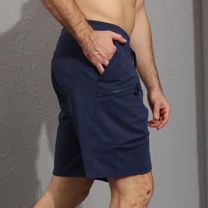 Pantalones cortos Cargo de verano para hombre con cinturón elástico Bolsillos con cremallera Patrón sólido Ecológico Deporte Táctico Pantalones cortos para correr - Product Image 5