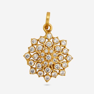 Pendentif personnalisable en alliage de zinc plaqué argent, breloque 174090, motif cœur, chrétien, hindou, affirmation, avec diamant et perle - Product Image 5