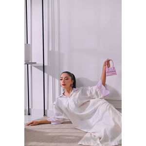 Robe d'été décontractée en mousseline respirante à taille mi-haute pour femme Marcella - Product Image 4