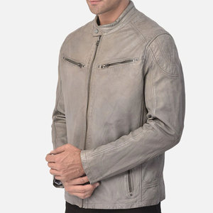 Chaqueta de cuero de moda para hombre personalizada hecha en Pakistán chaqueta de cuero de moda - Product Image 3