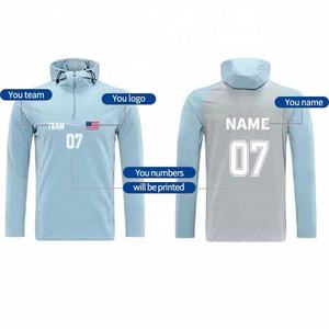 Camiseta Deportiva de Manga Larga para Hombre, con Media Cremallera, Cortavientos, Transpirable, de Secado Rápido, para Deportes al Aire Libre, Correr, 90% Nailon, 10% Elastano - Product Image 4