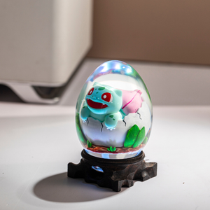 Lampe résine personnalisée, Po.ke.mo n lampe résine, veilleuse personnalisée, lampe oeuf époxy, lampe art déco, cadeau personnalisé, cadeau fait main - Product Image 4