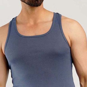 Wholesale Price Custom <b>Men's</b> <b>Singlet</b> Cotton Breathable Gym Fitness Training Tank Tops <b>Man</b> Undershirts Sleeveless Workout - Product Image 3