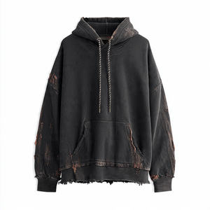 Sweat à capuche imprimé délavé OEM pour femmes, streetwear automne/hiver, haute qualité - Product Image 3