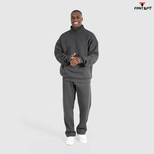 La mejor sudadera de algodón de tela, sudadera Lisa personalizada, sudaderas con capucha de media cremallera personalizadas, sudadera - Product Image 4